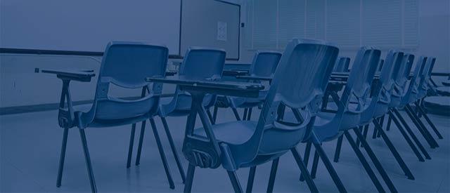 chairs in a classroom